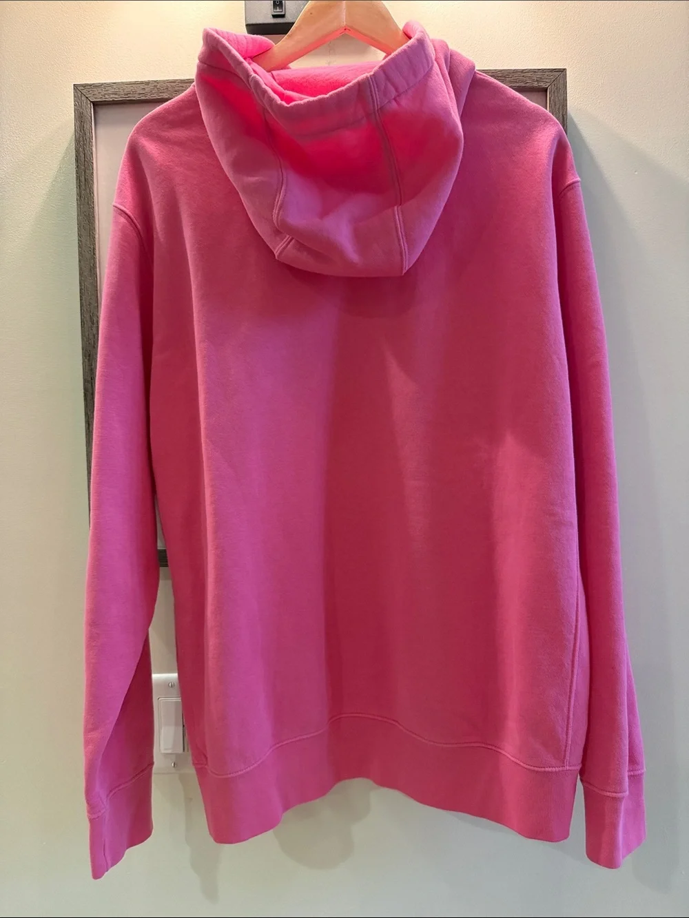 Nike Hot Pink Hoodie with White Logo